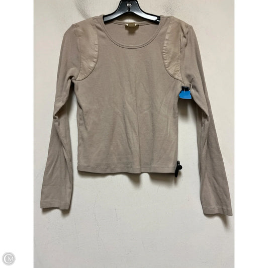 Top Long Sleeve By Maeve In Beige, Size: M