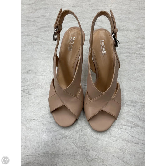 Sandals Heels Stiletto By Michael By Michael Kors In Tan, Size: 6.5