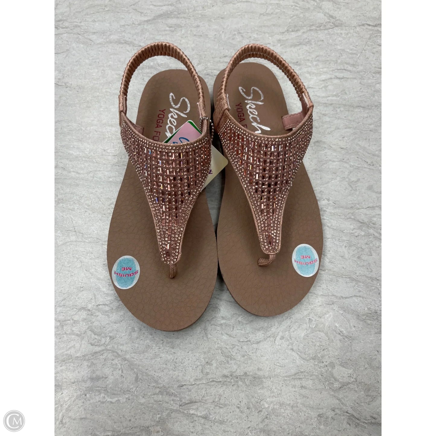 Sandals Flats By Skechers In Pink, Size: 7