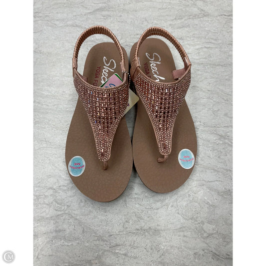 Sandals Flats By Skechers In Pink, Size: 7
