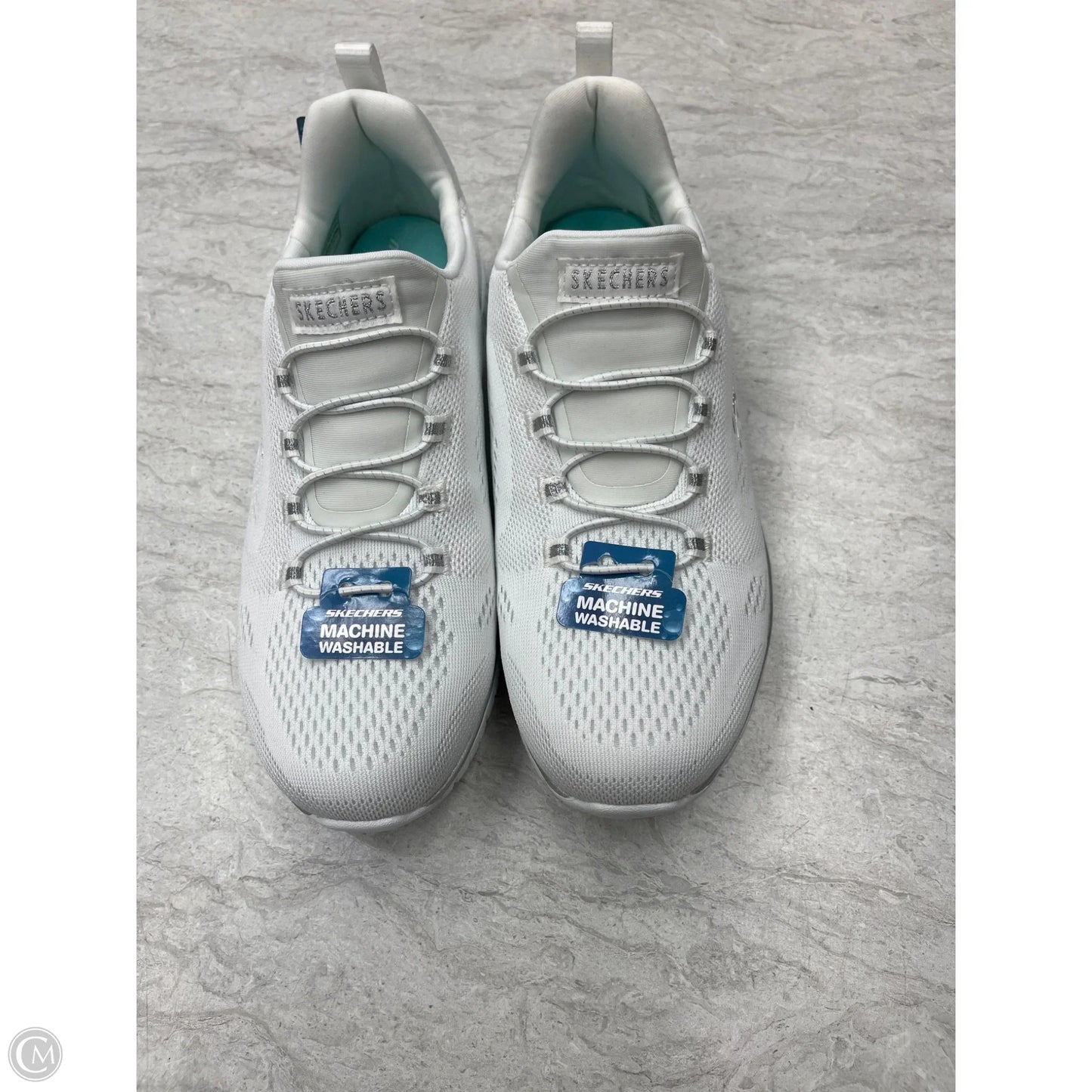 Shoes Athletic By Skechers In White, Size: 6.5