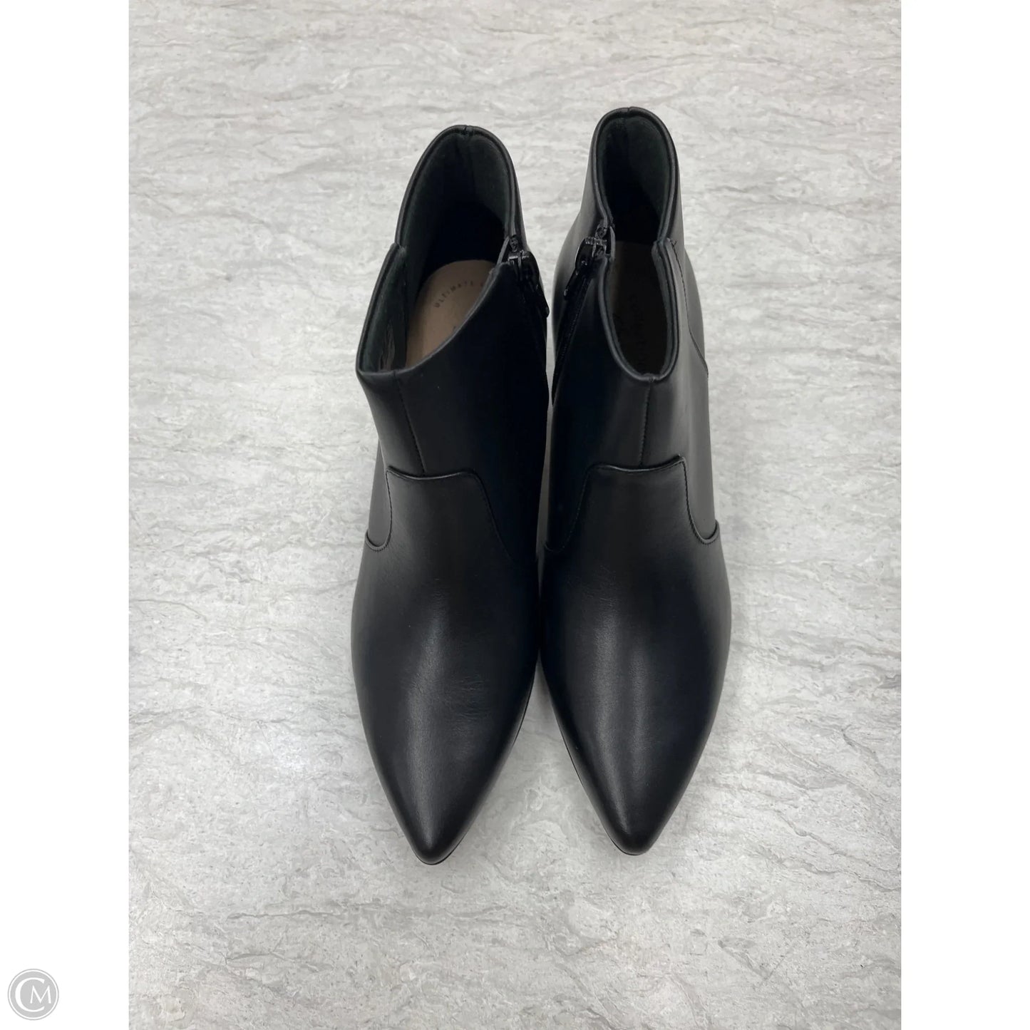 Boots Ankle Heels By Clarks In Black, Size: 6.5