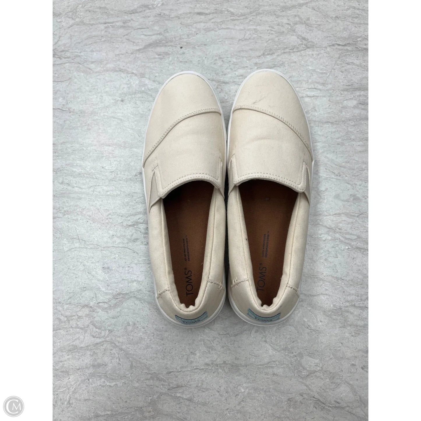Shoes Flats By Toms In Cream, Size: 9