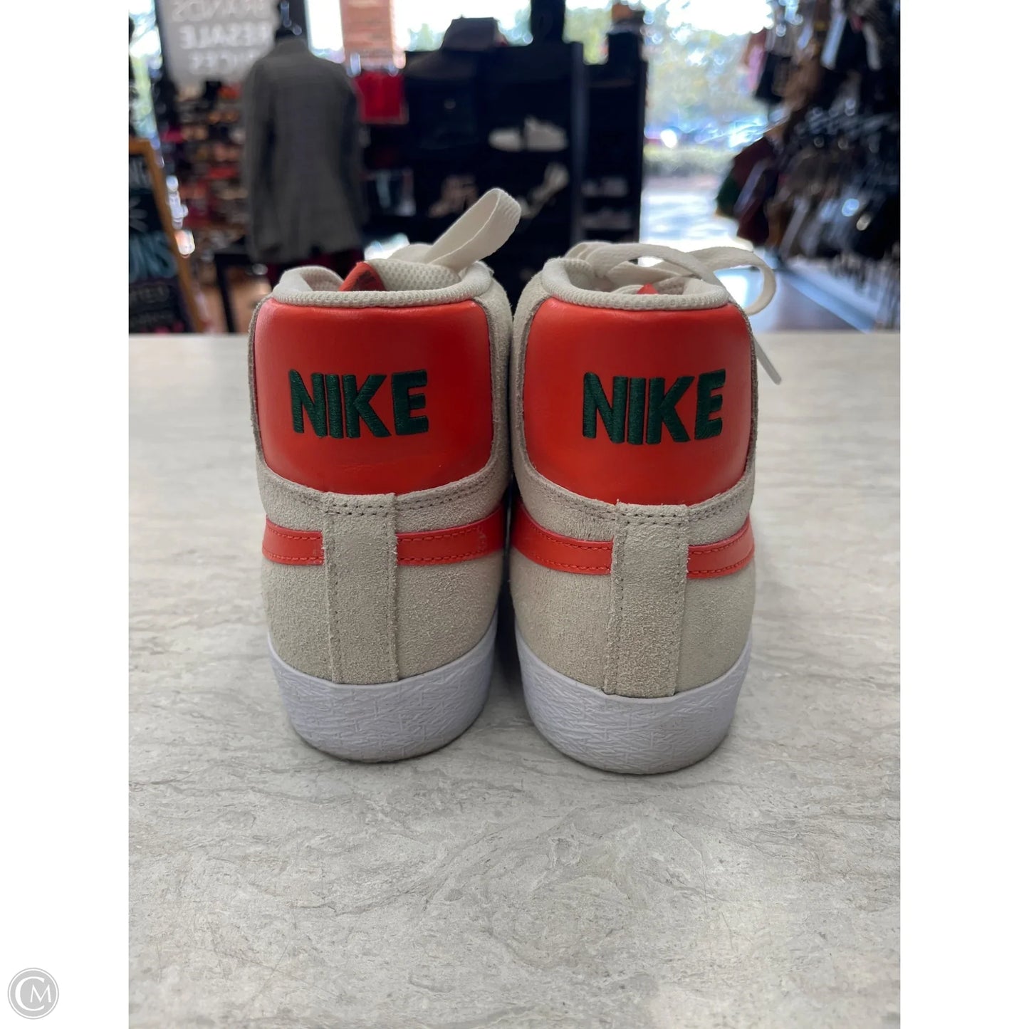 Shoes Sneakers By Nike In Orange & Tan, Size: 7