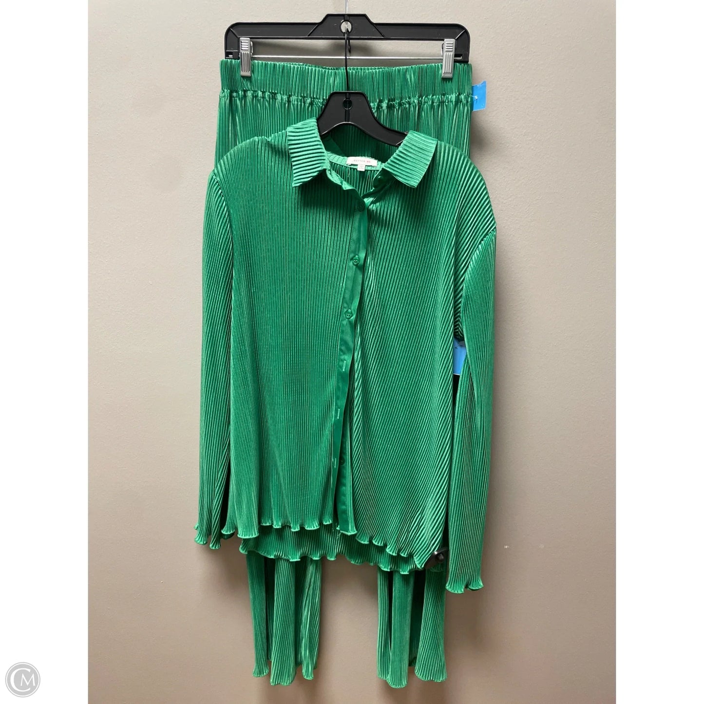 Pants Set 2pc By Clothes Mentor In Green, Size: 12