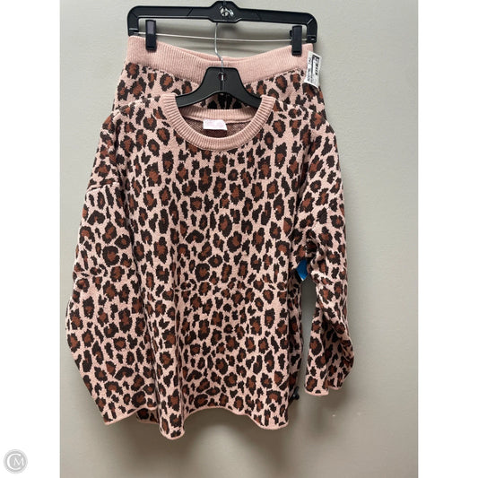 Shorts Set By Pink Lily In Animal Print, Size: 12
