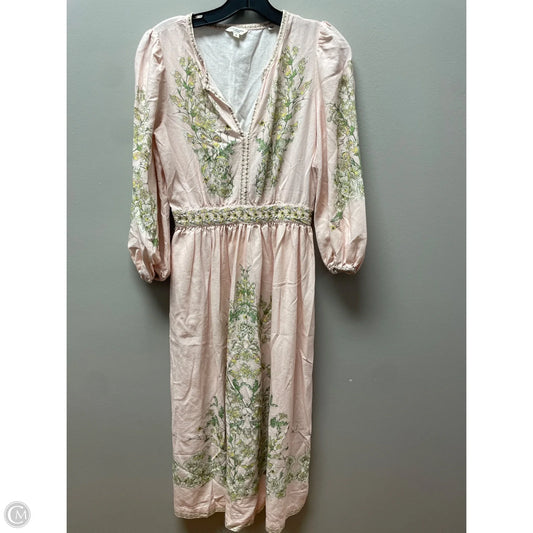 Dress Casual Midi By Max Studio In Pink, Size: S