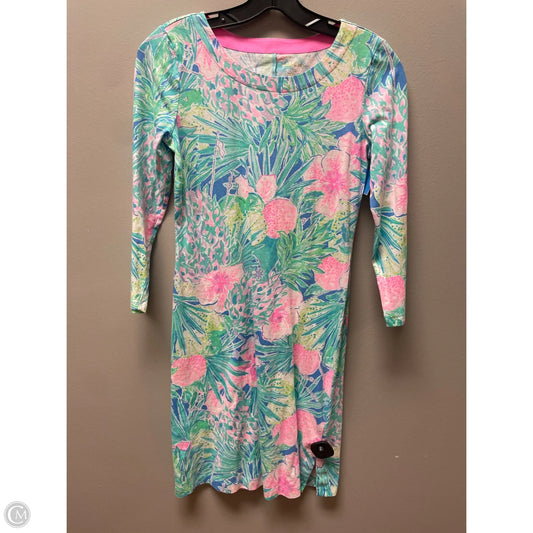 Dress Designer By Lilly Pulitzer In Floral Print, Size: Xs