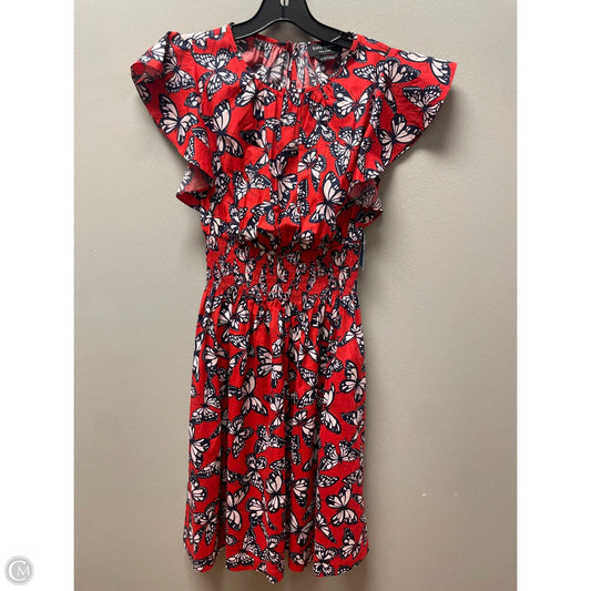 Dress Designer By Kate Spade In Black & Red, Size: Xs
