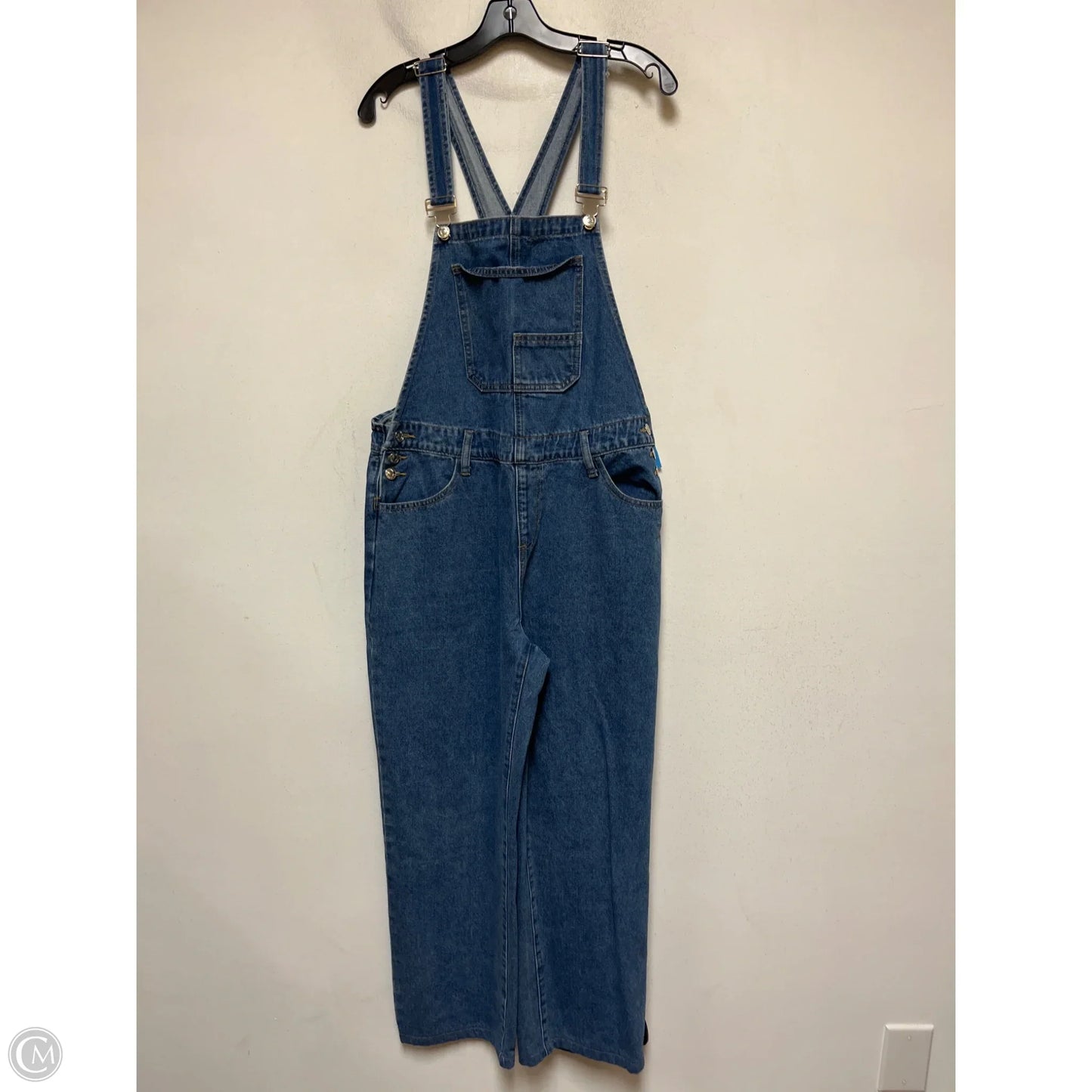 Overalls By Edikted In Blue Denim, Size: Xl