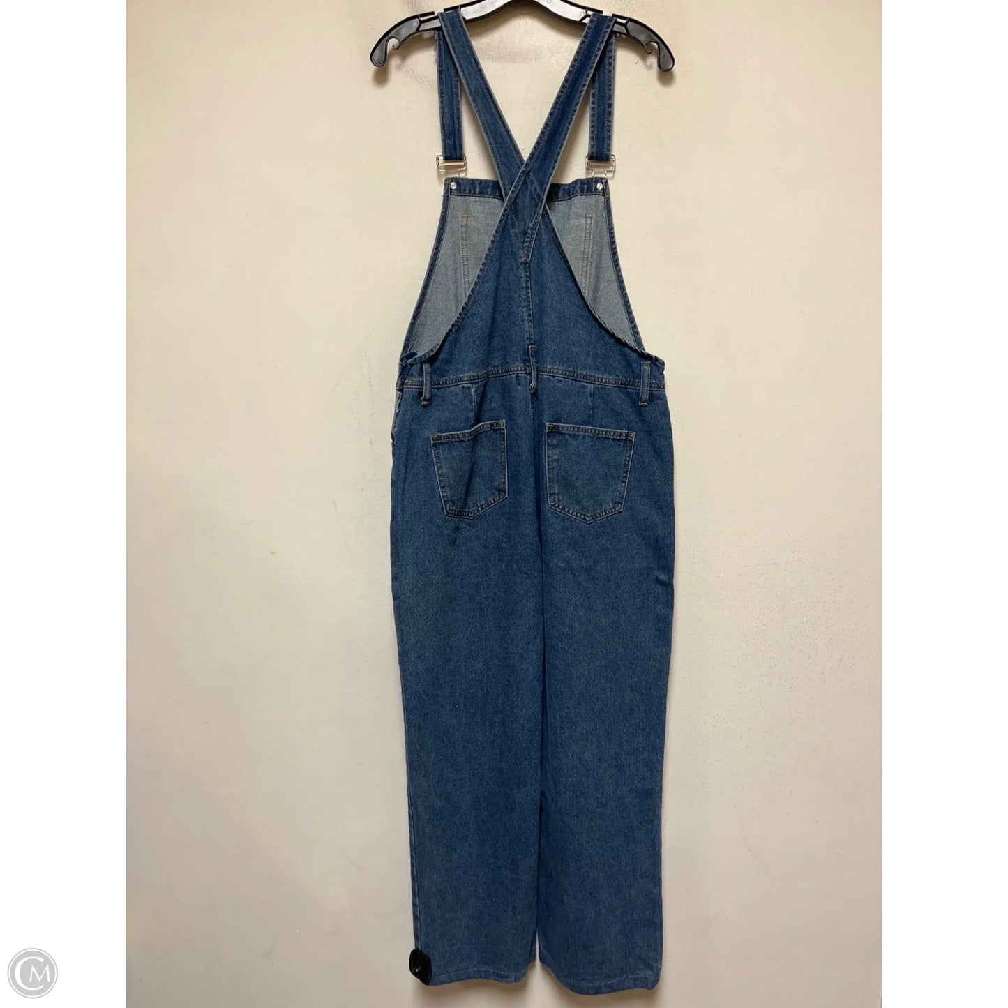 Overalls By Edikted In Blue Denim, Size: Xl
