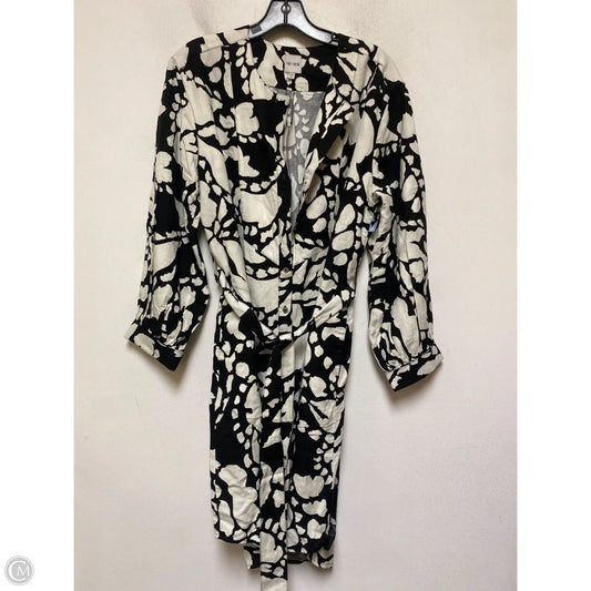 Dress Casual Short By Nic + Zoe In Black & White, Size: L