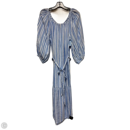 Dress Casual Midi By Tommy Bahama In Striped Pattern, Size: L