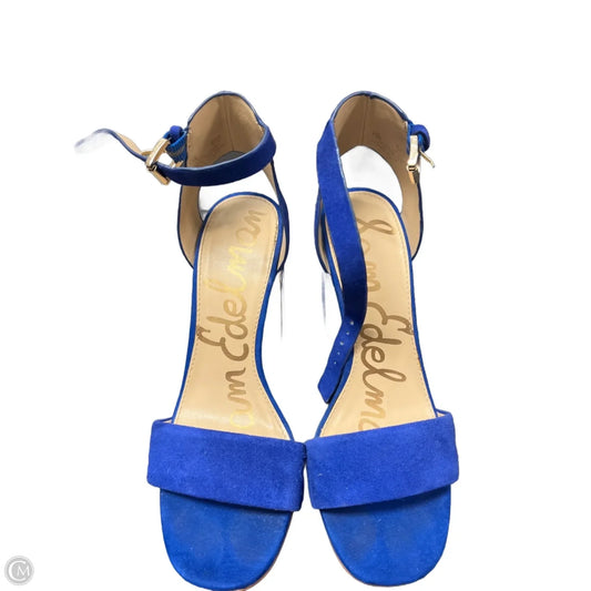 Sandals Heels Block By Sam Edelman In Blue, Size: 7.5