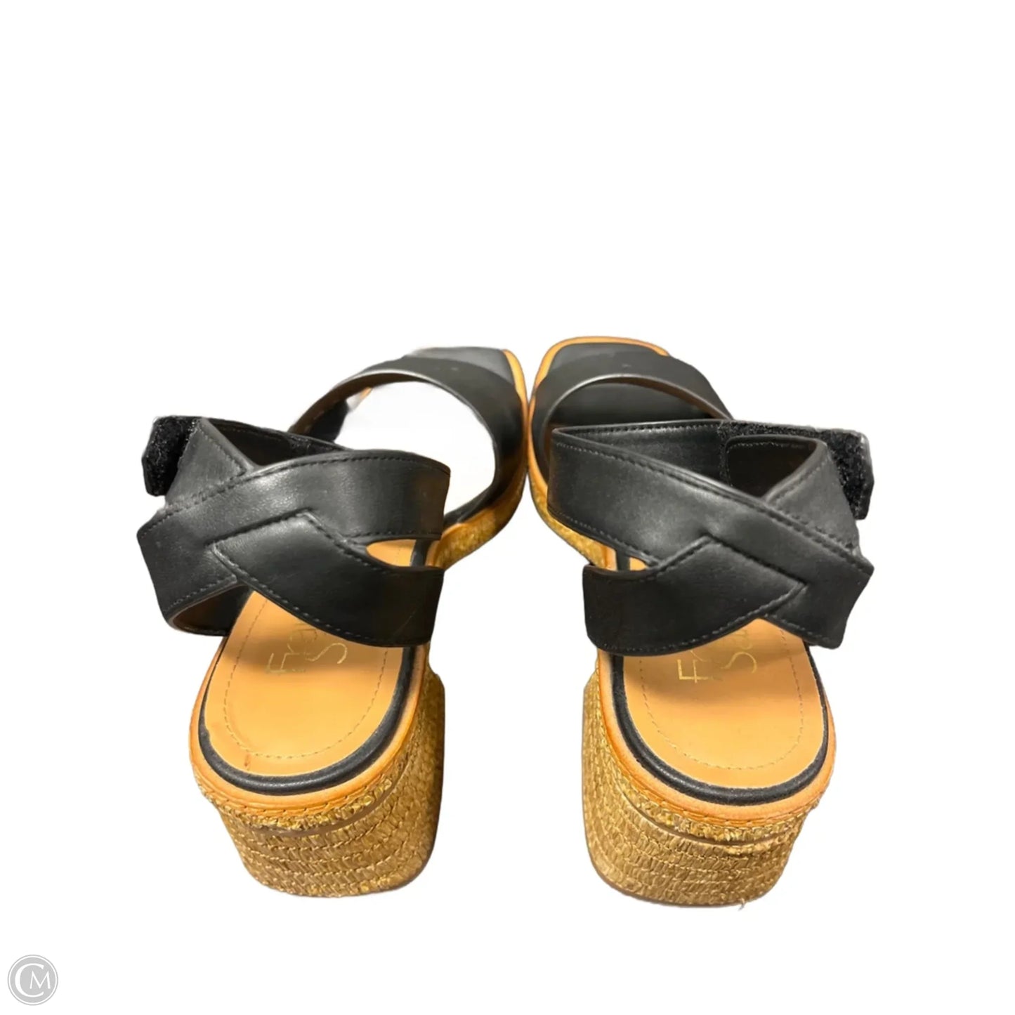 Sandals Heels Block By Franco Sarto In Black, Size: 8.5