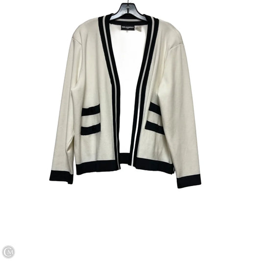 Jacket Designer By Karl Lagerfeld In Black & White, Size: Xl