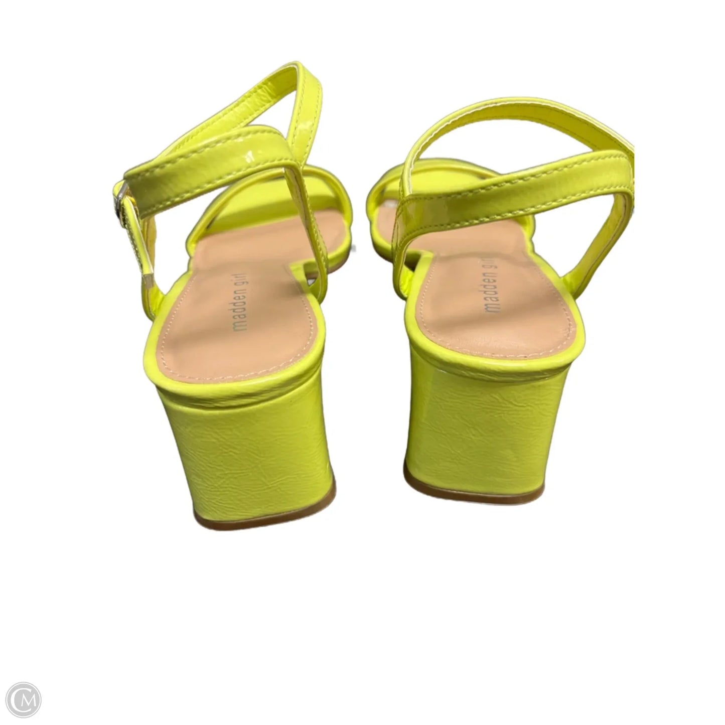 Sandals Heels Block By Madden Girl In Green, Size: 8.5