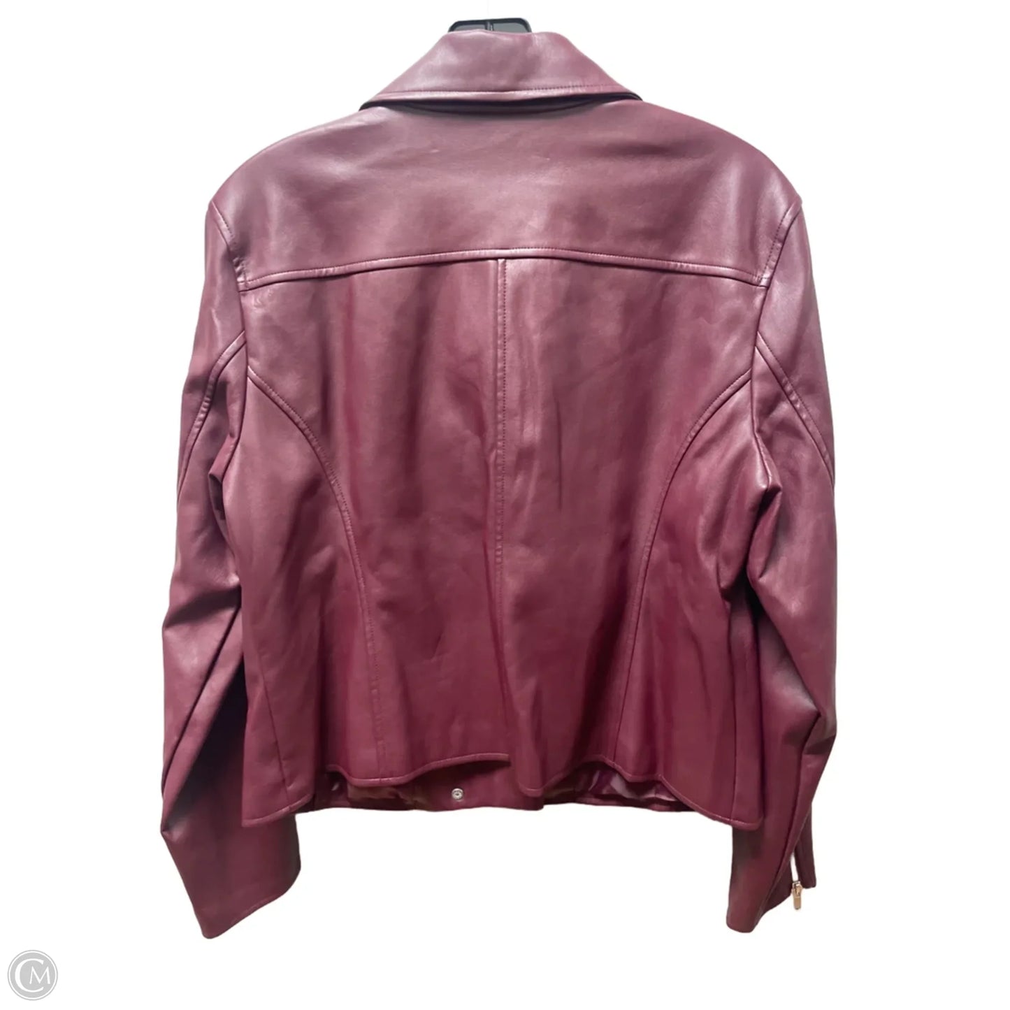 Jacket Moto By Inc In Maroon, Size: L