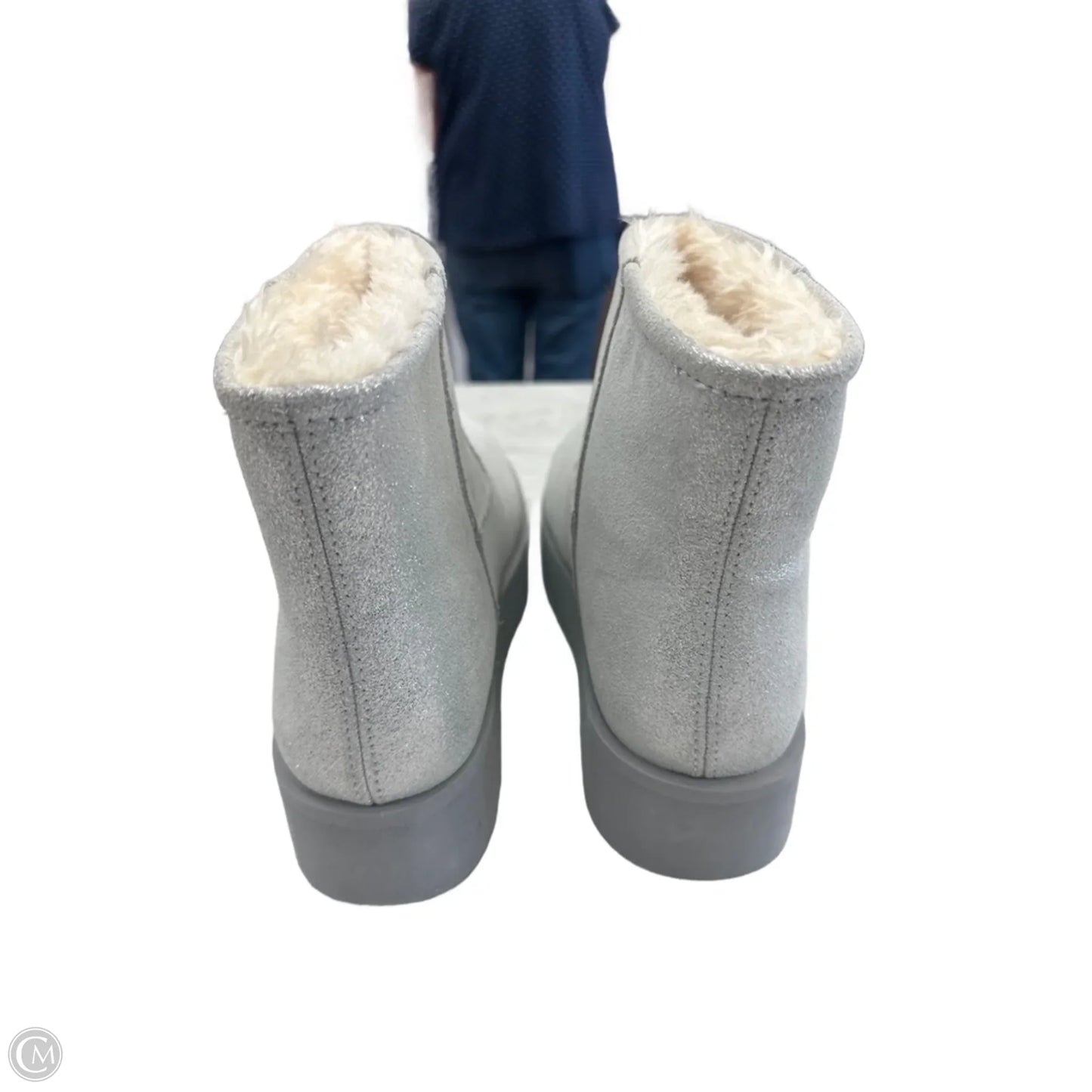 Boots Snow By Time And Tru In Silver, Size: 9