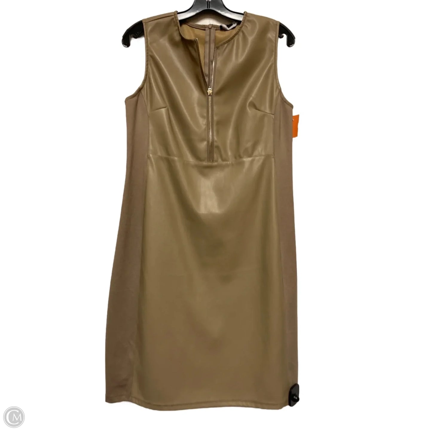 Dress Casual Short By Ellen Tracy In Tan, Size: L