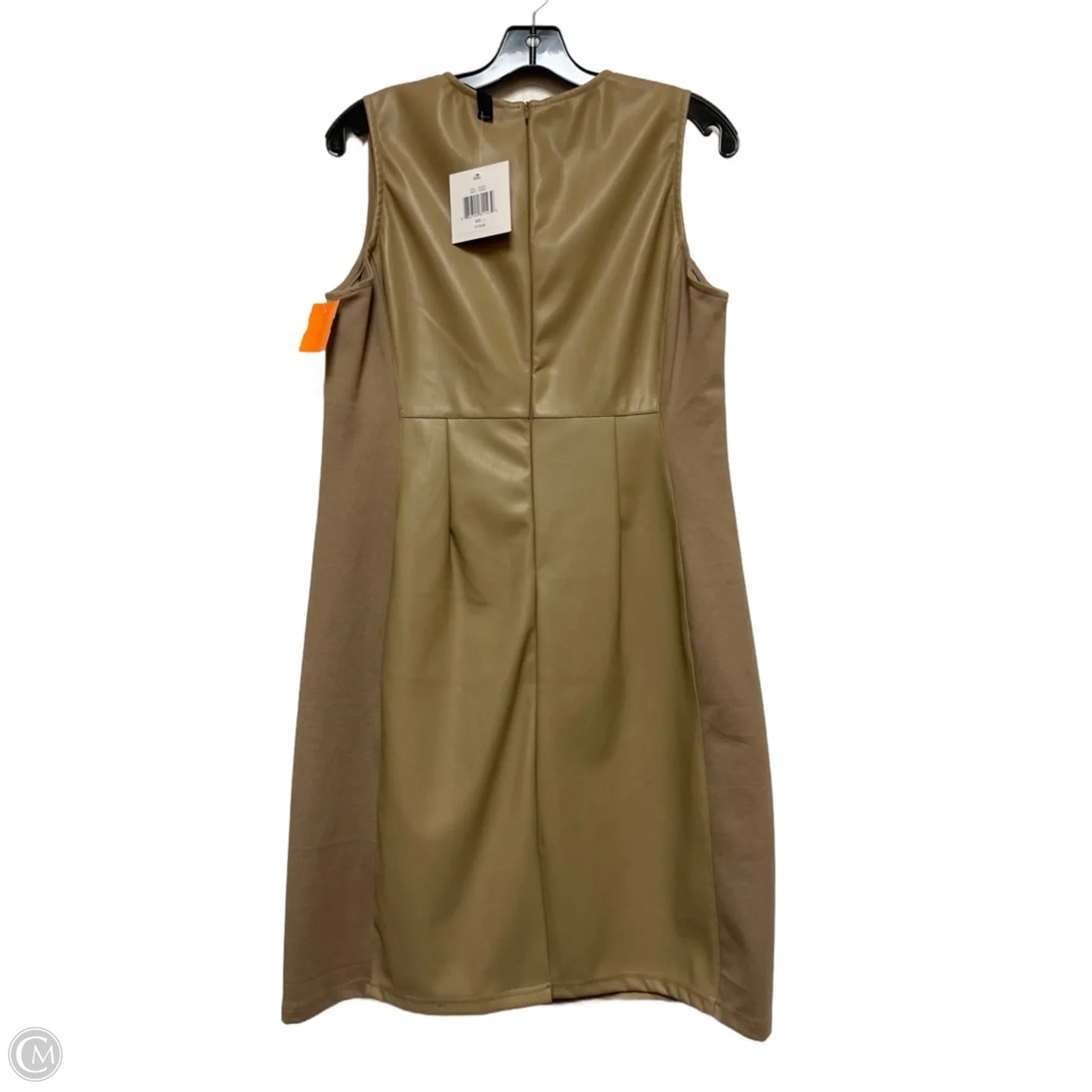Dress Casual Short By Ellen Tracy In Tan, Size: L