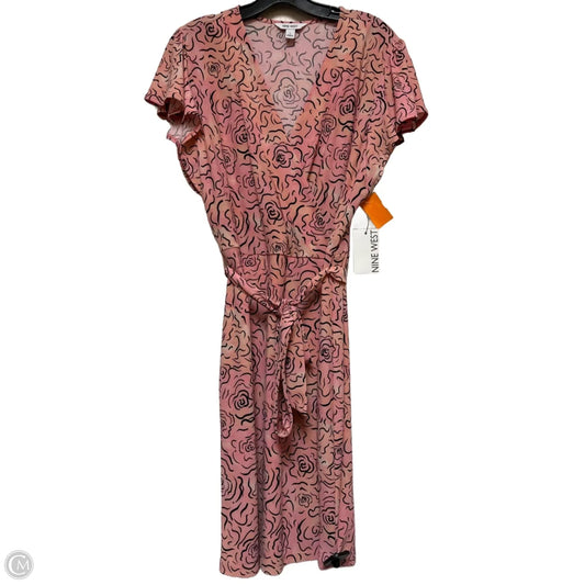 Dress Casual Short By Nine West In Black & Pink, Size: L