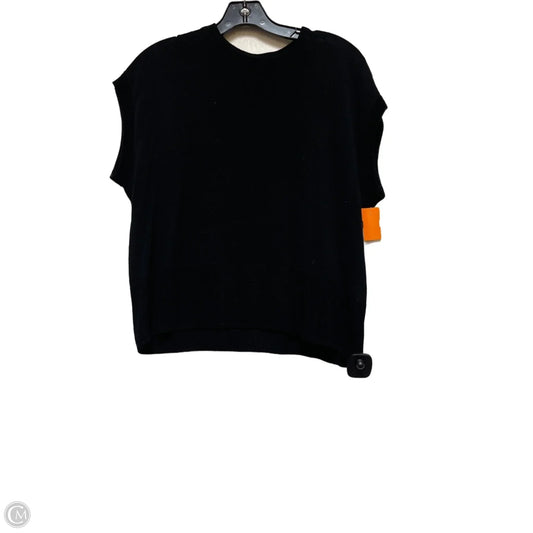 Top Short Sleeve By Vince Camuto In Black, Size: S