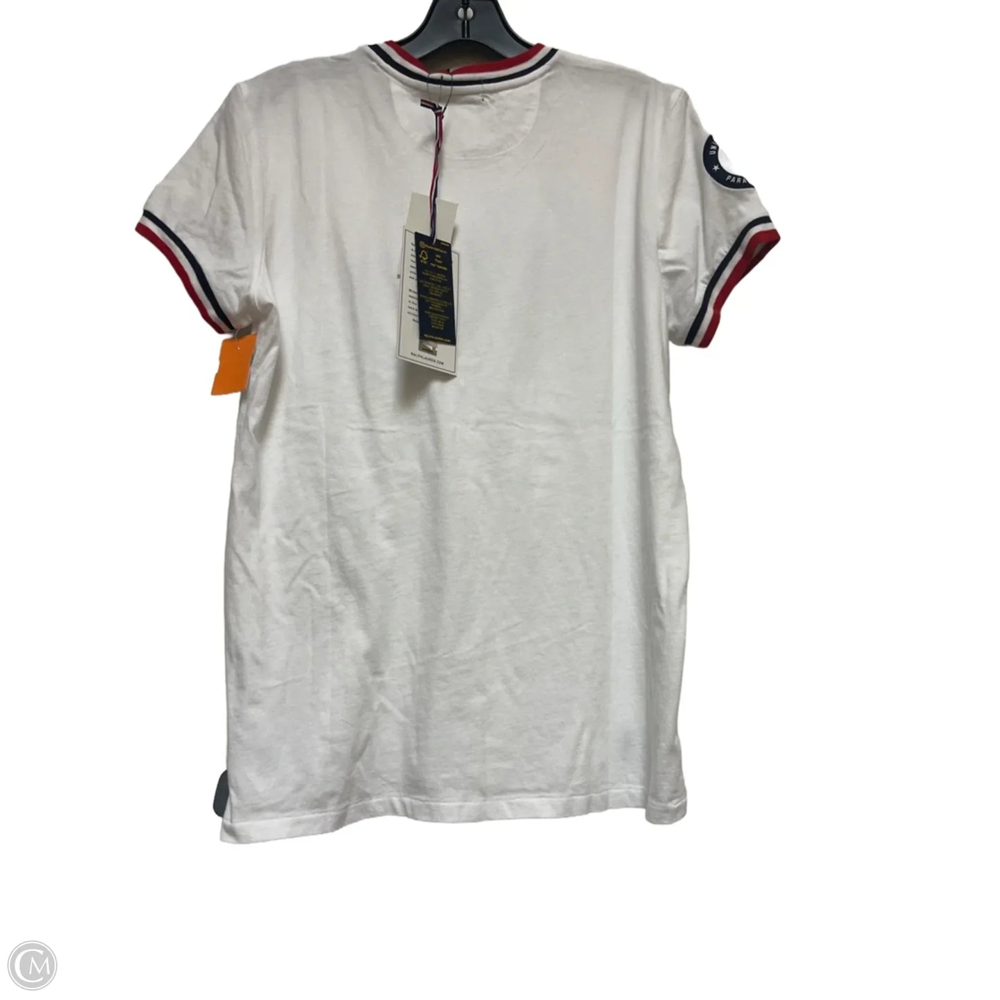 Top Short Sleeve Basic By Polo Ralph Lauren In Blue Red & White, Size: S