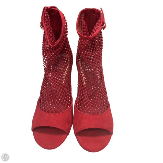 Shoes Heels Stiletto By Guess In Red, Size: 9