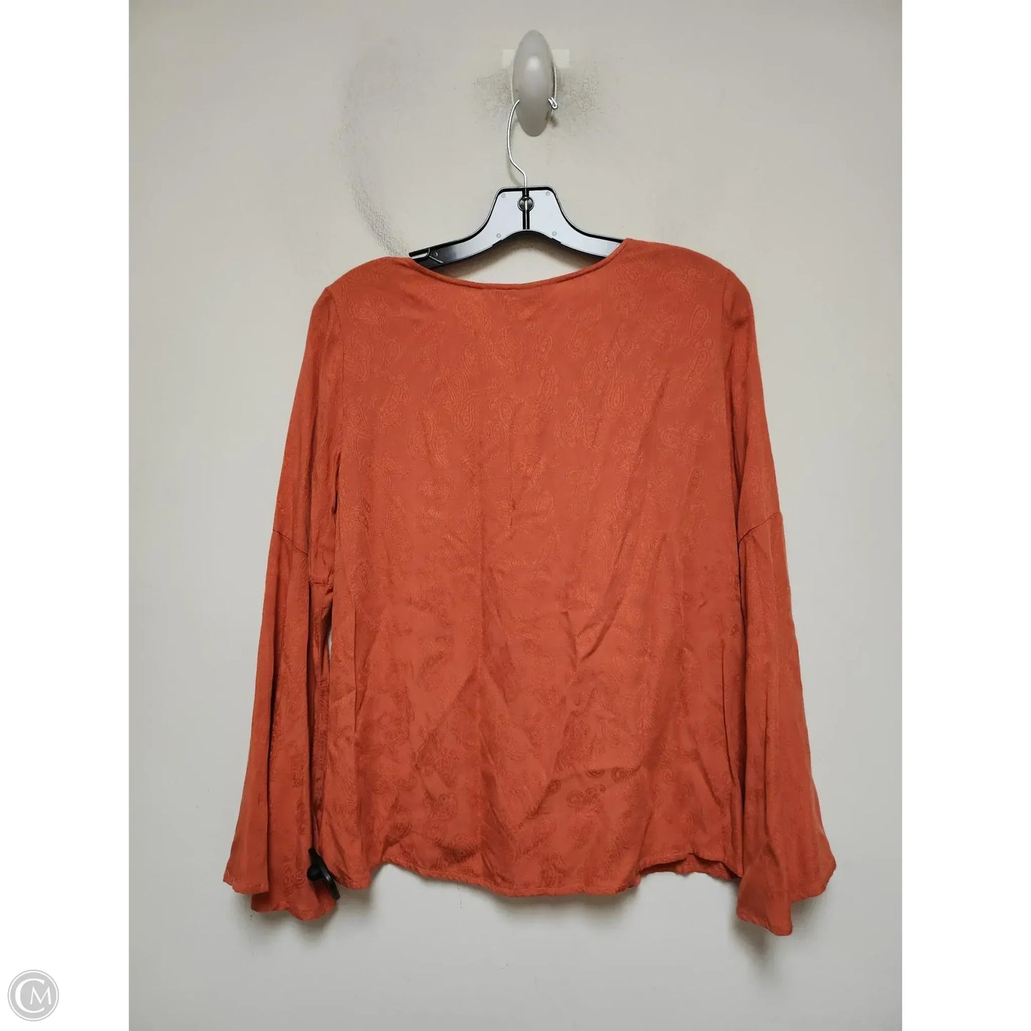 Top Long Sleeve By Cupcakes And Cashmere In Orange, Size: Xs