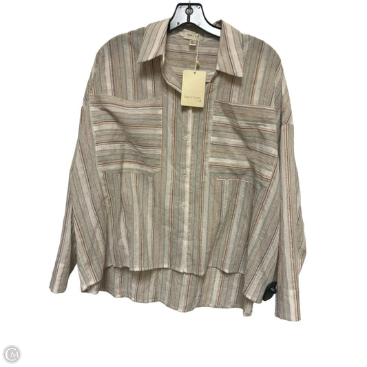 Top Long Sleeve By Clothes Mentor In Striped Pattern, Size: S