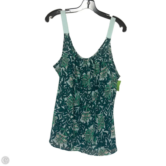 Top Sleeveless By Lane Bryant In Blue & Green, Size: Xl