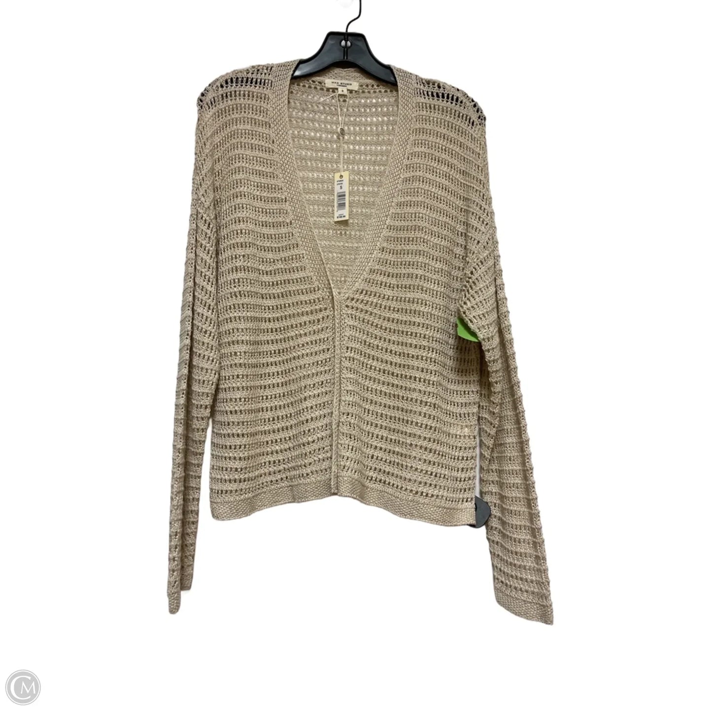 Top Long Sleeve By Max Studio In Tan, Size: S