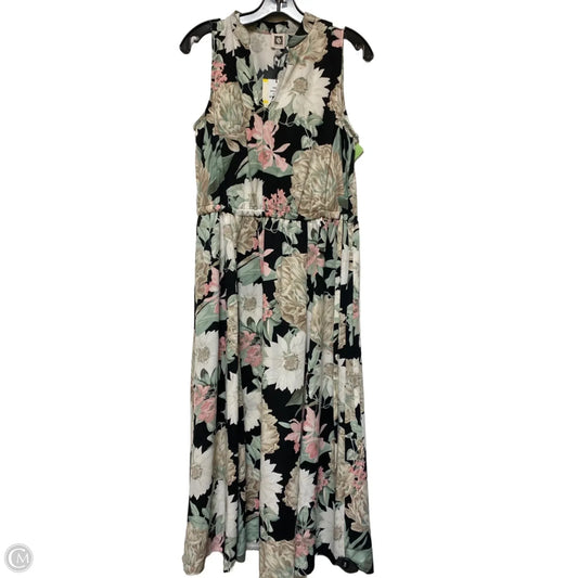 Dress Casual Midi By Anne Klein In Floral Print, Size: M