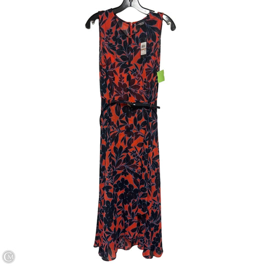 Dress Casual Maxi By Tommy Hilfiger In Blue & Red, Size: L