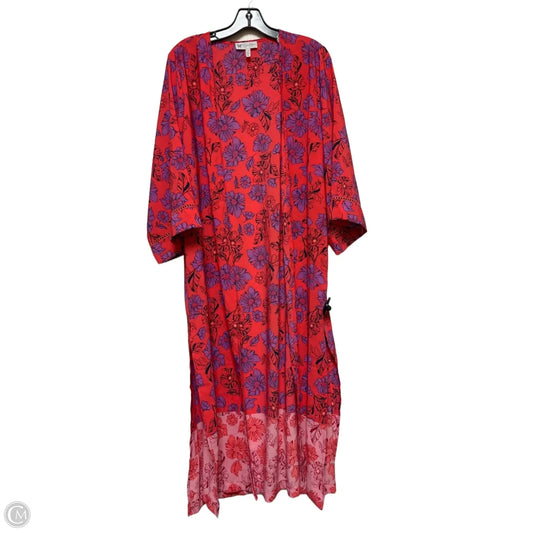 Swimwear Cover-up By Jessica Simpson In Floral Print, Size: S