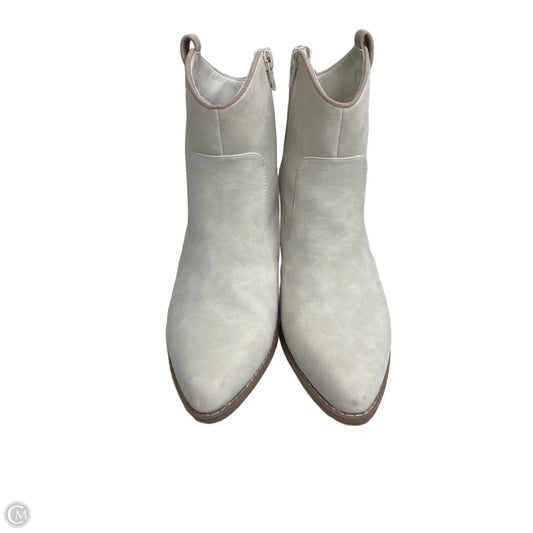 Boots Western By Ana In Cream, Size: 8.5
