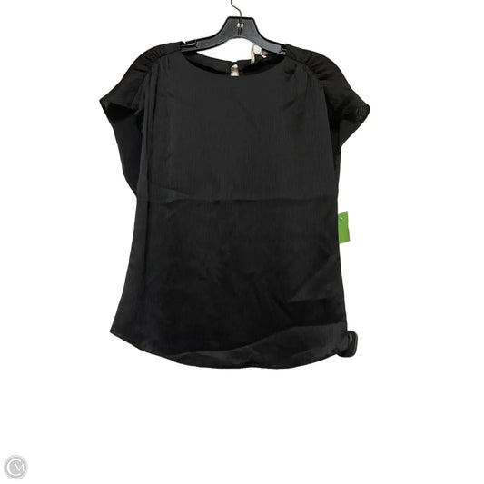 Top Short Sleeve By Calvin Klein In Black, Size: S