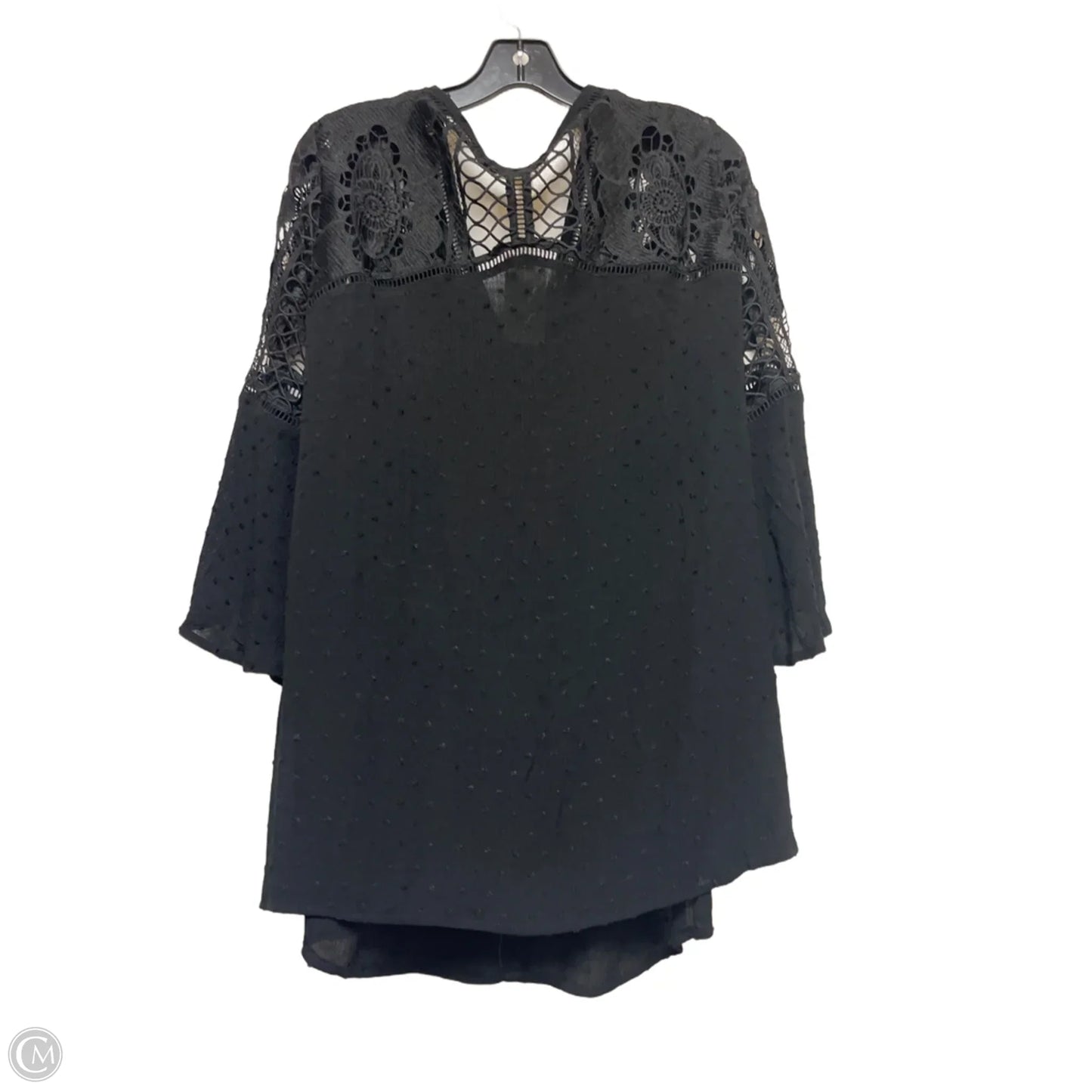 Top Long Sleeve By Clothes Mentor In Black, Size: Xl