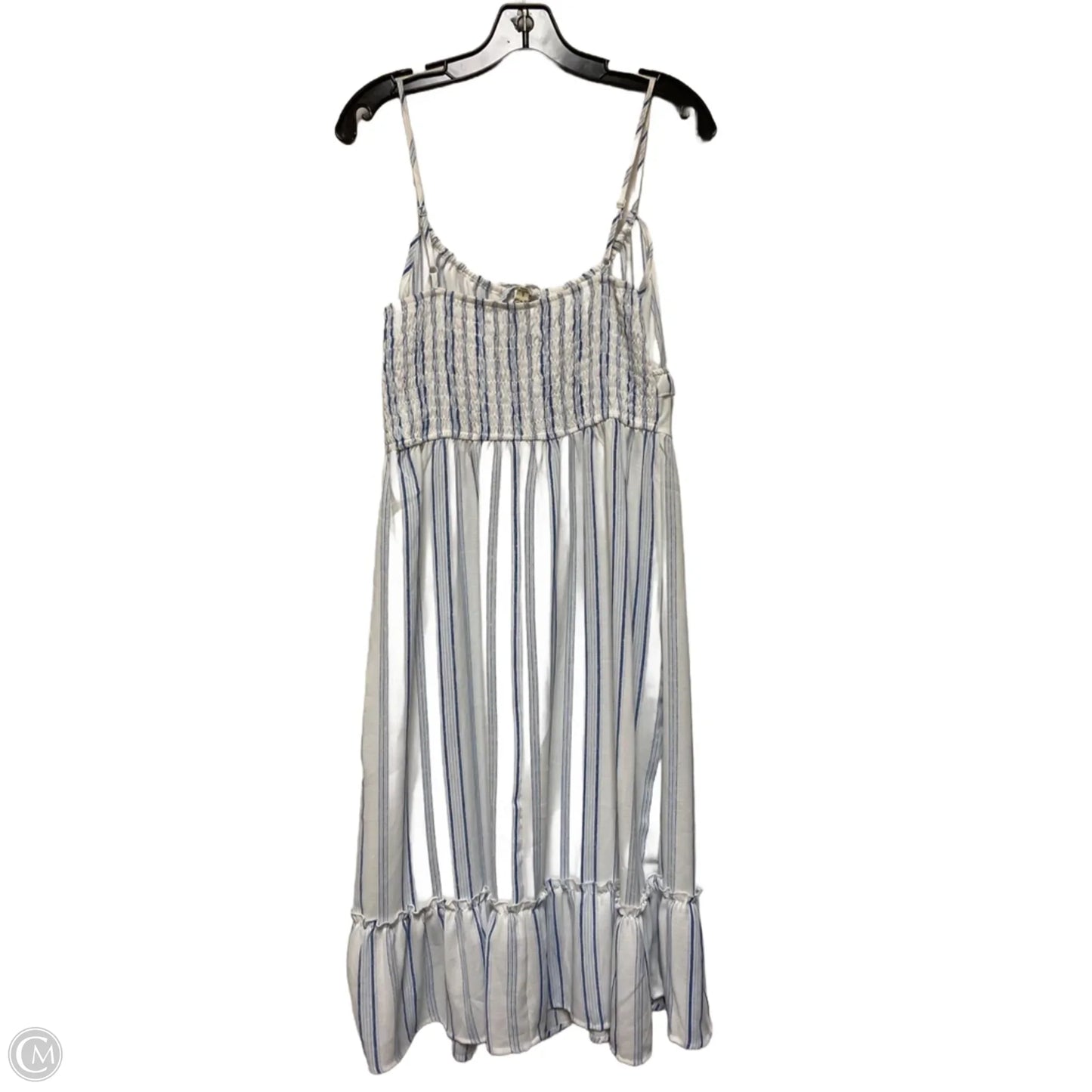 Dress Casual Midi By Inspired Hearts In Striped Pattern, Size: L