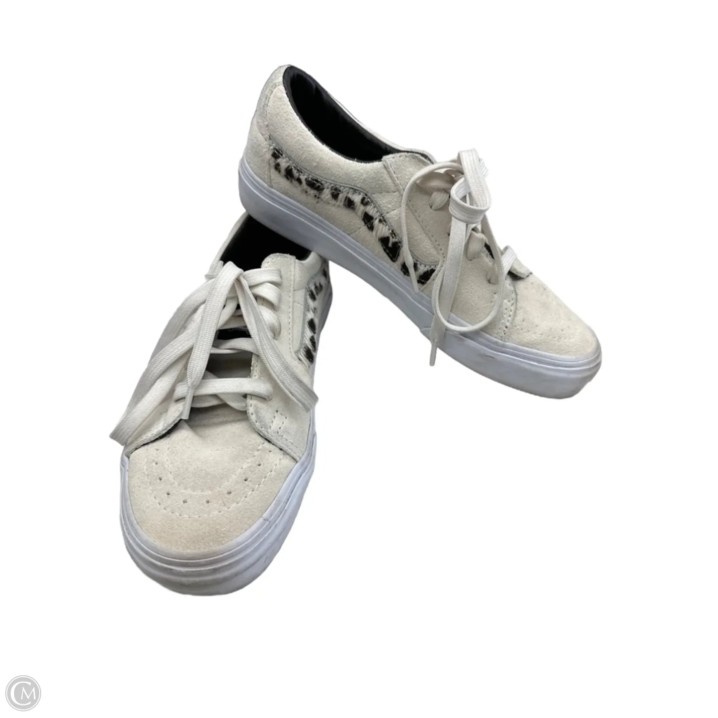 Shoes Sneakers By Vans In Cream, Size: 7.5