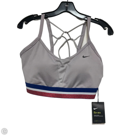 Athletic Bra By Nike In Grey, Size: L
