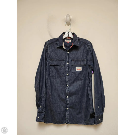 Top Long Sleeve By Tommy Hilfiger In Blue, Size: Xs