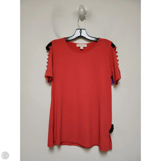 Top Short Sleeve Basic By Michael By Michael Kors In Red, Size: S