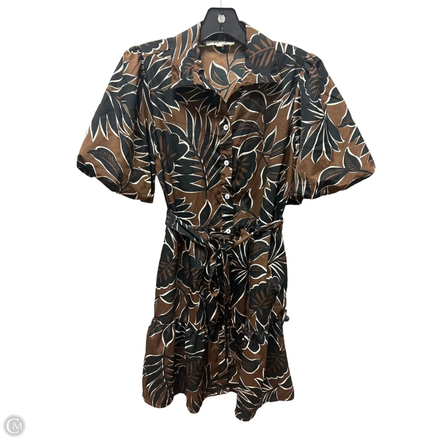 Dress Casual Short By Blush In Black & Brown, Size: S