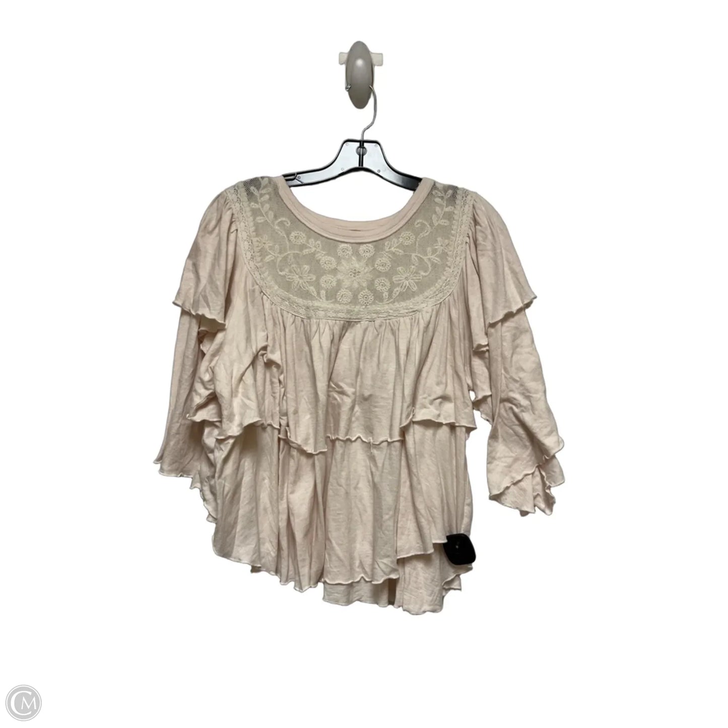 Top Long Sleeve By Free People In Cream, Size: Xl
