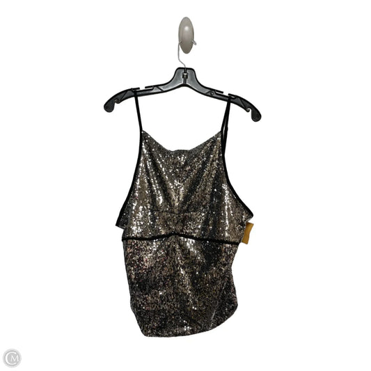 Top Sleeveless By Free People In Black & Silver, Size: L