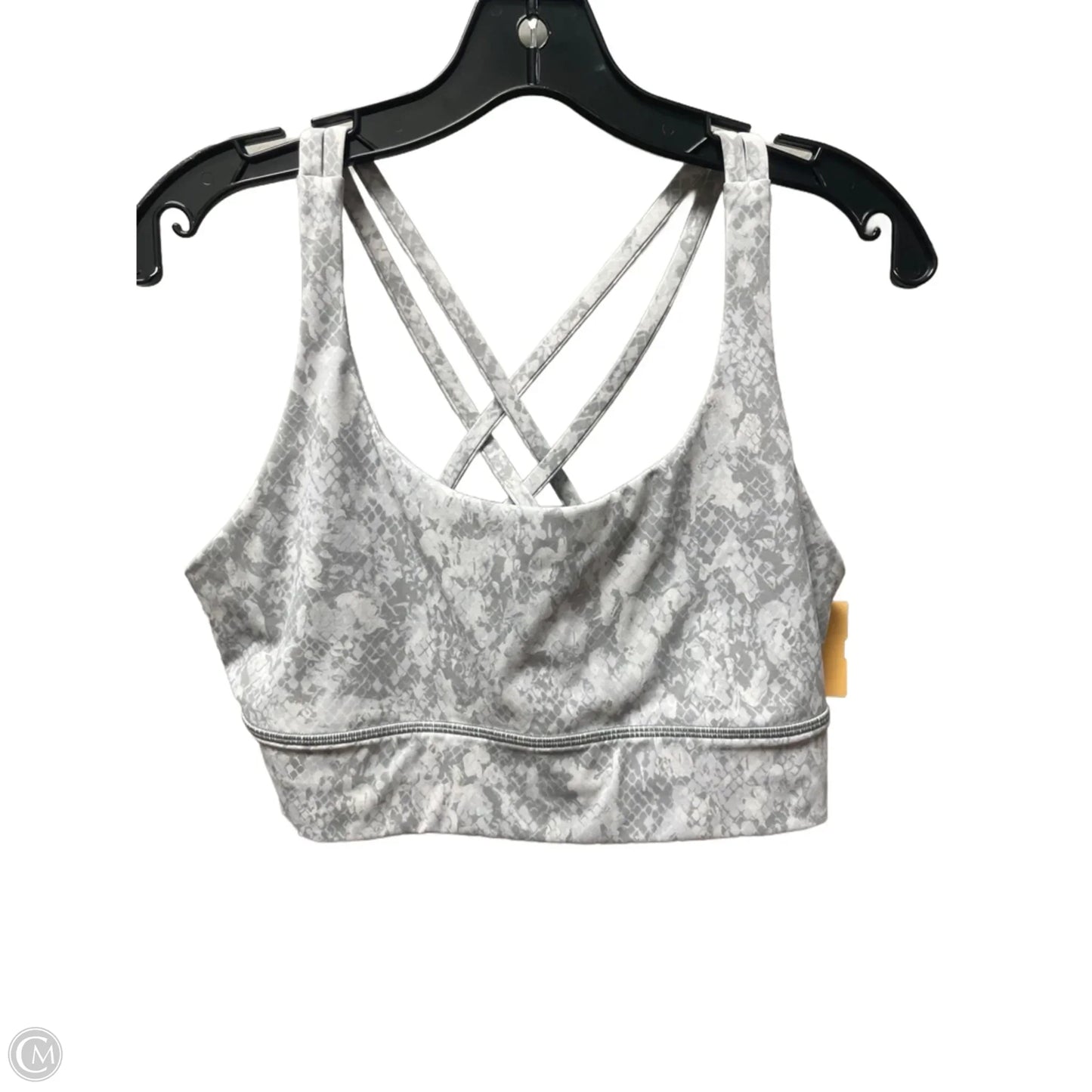 Athletic Bra By Lululemon In Grey, Size: 12