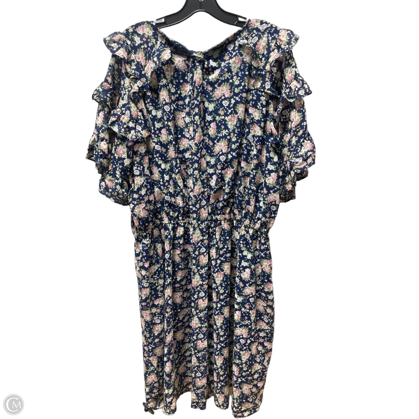 Dress Casual Short By Davi & Dani In Floral Print, Size: 2x