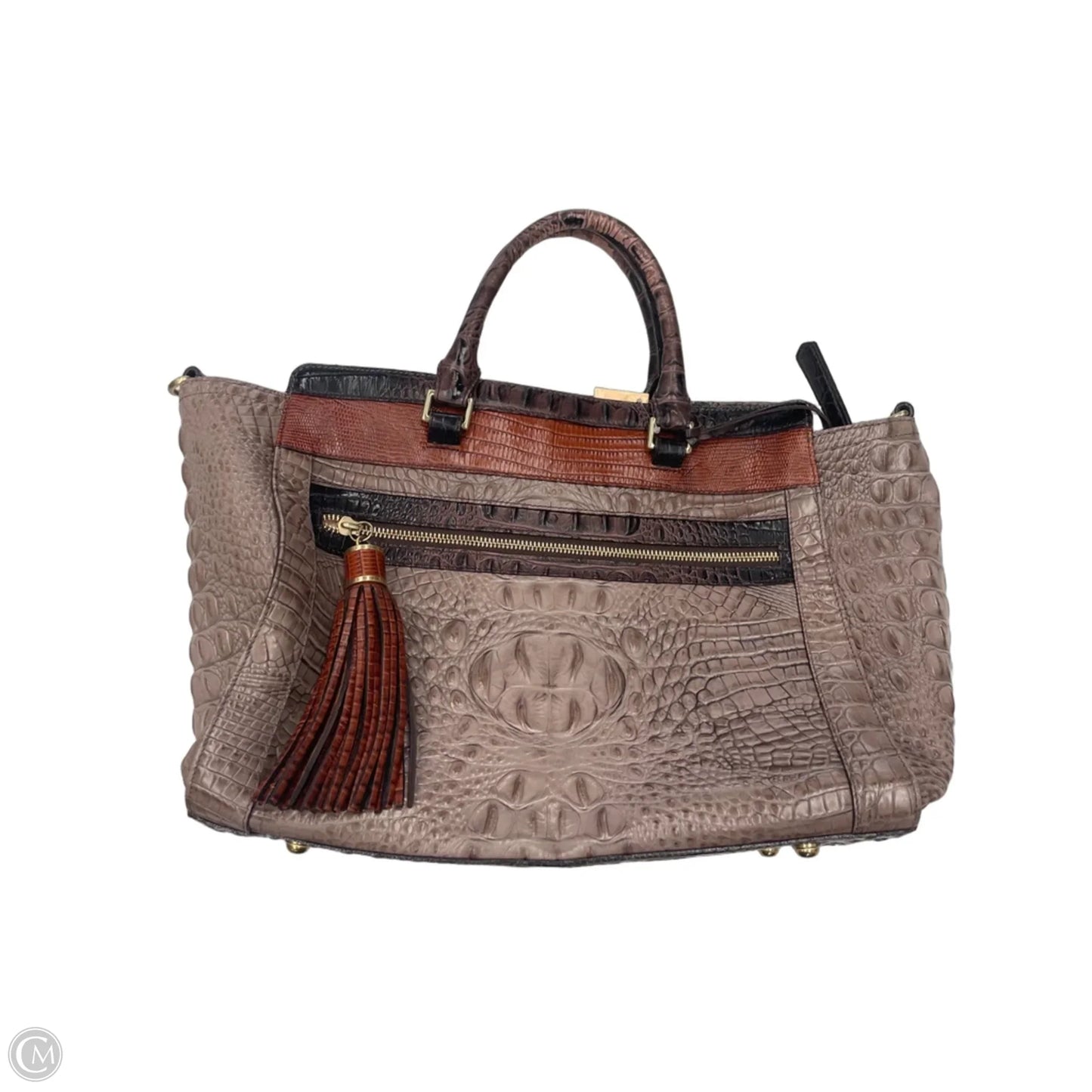 Handbag Designer By Brahmin, Size: Large